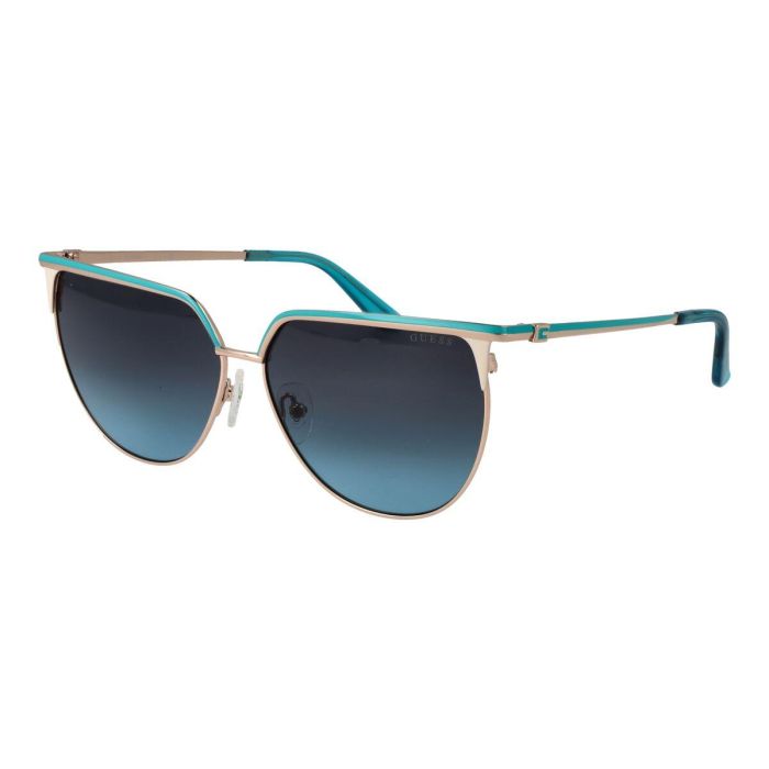 GUESS GU00132 92W Gafas de Sol para Mujer, Estilo Cat-eye Audaz y Elegante, Montura Metálica Azul, Lente de 58 mm 3 GUESS GU00132 92W Gafas de Sol para Mujer, Estilo Cat-eye Audaz y Elegante, Montura Metálica Azul, Lente de 58 mm 3