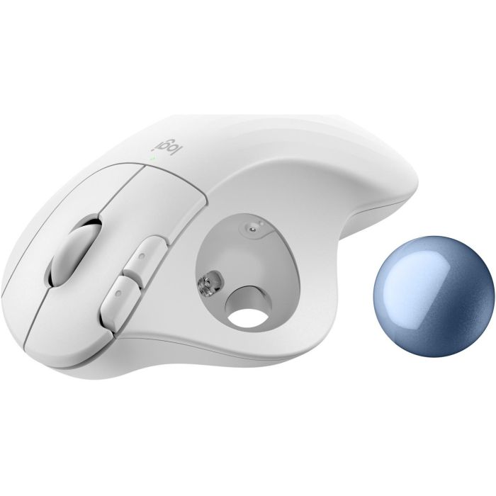 Logitech M575S Ratón Ergonómico Inalámbrico con Trackball Blanco 4