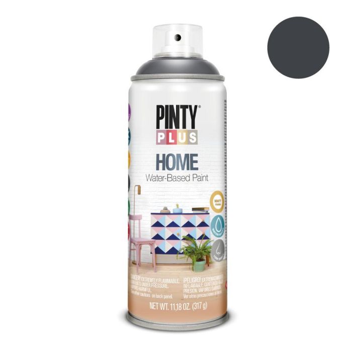 Pinty Plus Pintura Acrílica Spray Home Water-Based 520 cc Black HM438