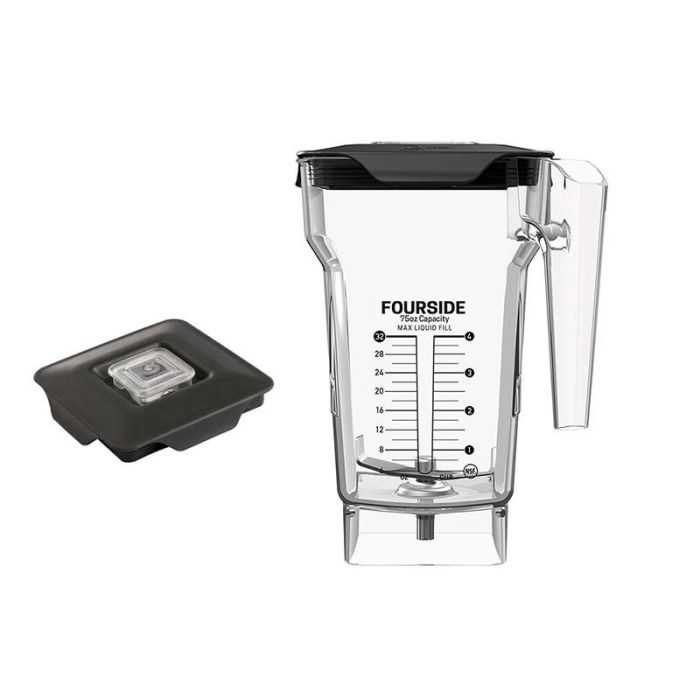 BLENDTEC - 40-609-60 - Jarra FOURSIDE de 1 litro con tapa de cierre ventilada para batidora profesional Blendtec
