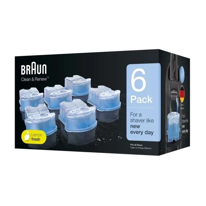 Braun CCR 6 Recambios para Afeitadoras 6 Cartuchos de Limpieza 3 Braun CCR 6 Recambios para Afeitadoras 6 Cartuchos de Limpieza 3