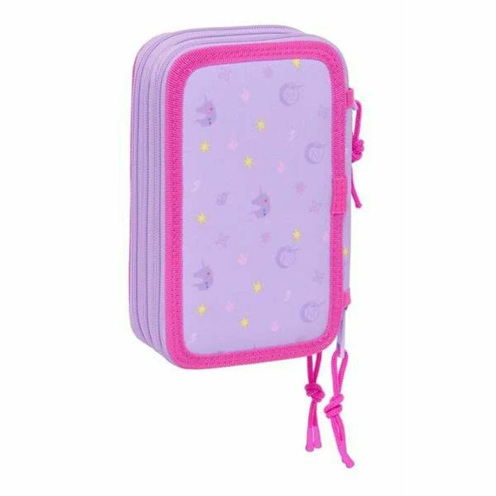 Plumier Triple Unicorn Academy Lila 12,5 x 19,5 x 5,5 cm 37 Piezas 4
