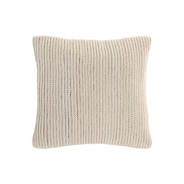 DKD Home Decor Cojin Boho Crudo Macrame Hecho a Mano Algodon 45 x 45 cm (2 Unidades)