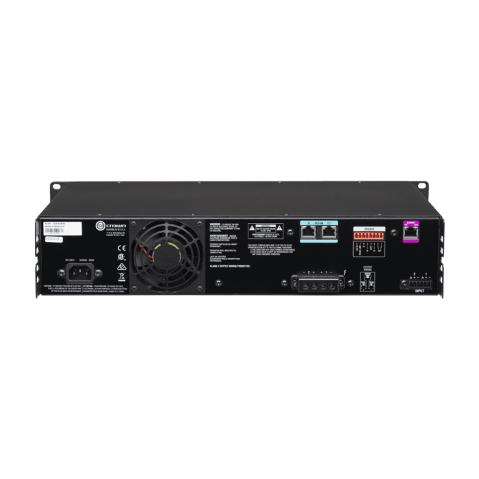 Entrada Analógica + Blu Link, 2 Canales, 300W Por Canal De Salida 6 Entrada Analógica + Blu Link, 2 Canales, 300W Por Canal De Salida 6