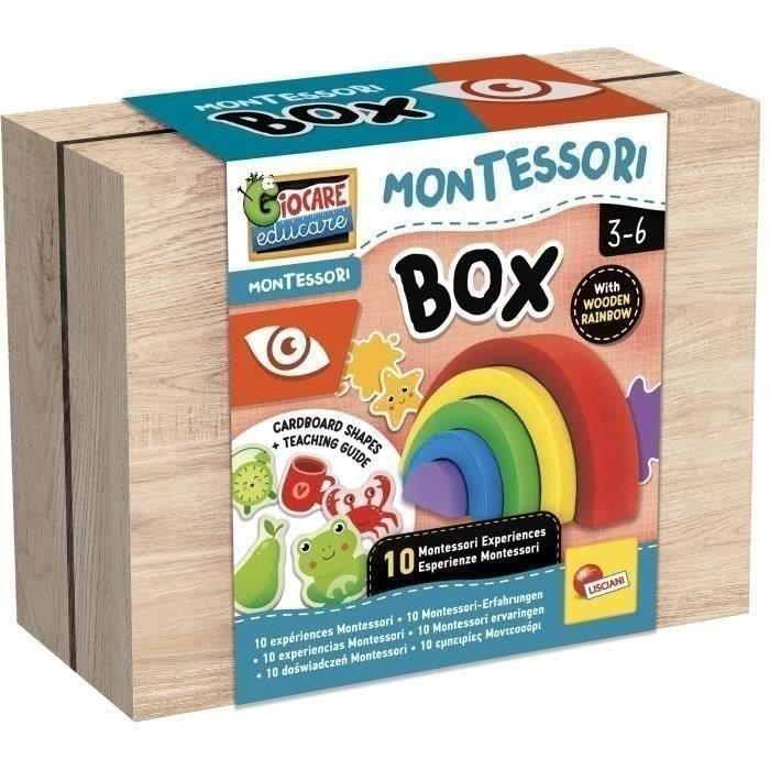 Lisciani Giochi LIS8008324105465 Arco iris de madera, juguete educativo que estimula visión y sensibilidad al color