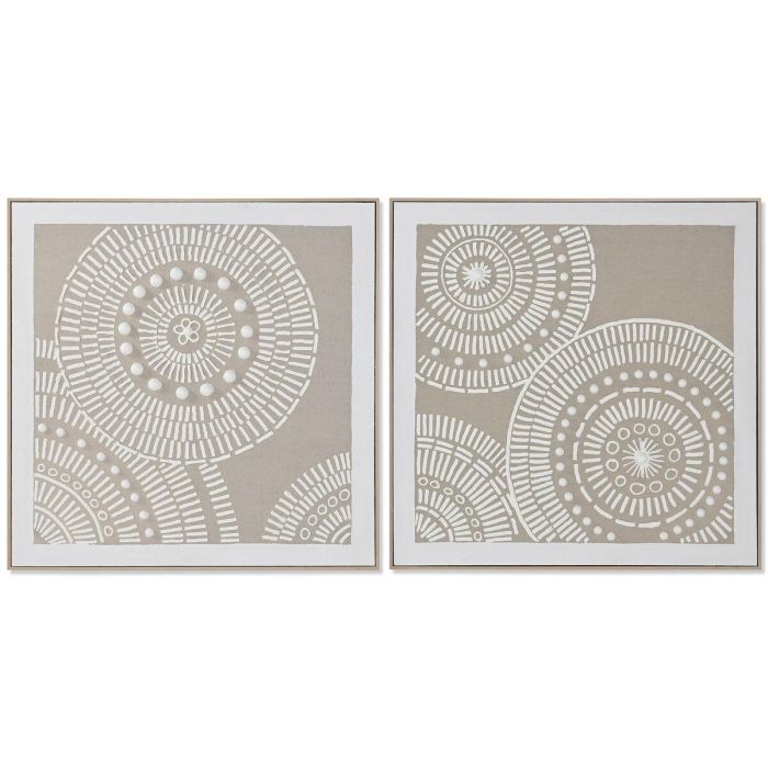 Cuadro Urban DKD Home Decor Beige Blanco 4.5 x 82 x 82 cm (2 Unidades) Cuadro Urban DKD Home Decor Beige Blanco 4.5 x 82 x 82 cm (2 Unidades)
