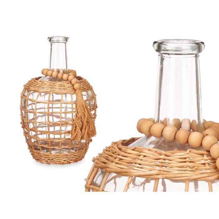 Botella Cristal 30Cm Mimbre Giftdecor (4 Unidades) 1 Botella Cristal 30Cm Mimbre Giftdecor (4 Unidades) 1
