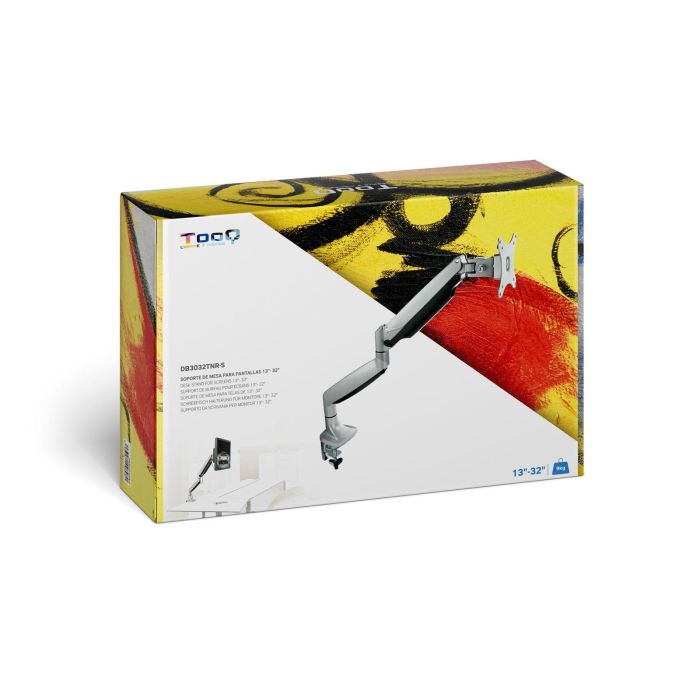 TooQ DB3032TNR-S Soporte de Mesa Monitor 13-32 pulgadas hasta 9 kg Brazo Pistón de Gas Giratorio Inclinable Rotación VESA 75x75 100x100 Plata 3 TooQ DB3032TNR-S Soporte de Mesa Monitor 13-32 pulgadas hasta 9 kg Brazo Pistón de Gas Giratorio Inclinable Rotación VESA 75x75 100x100 Plata 3