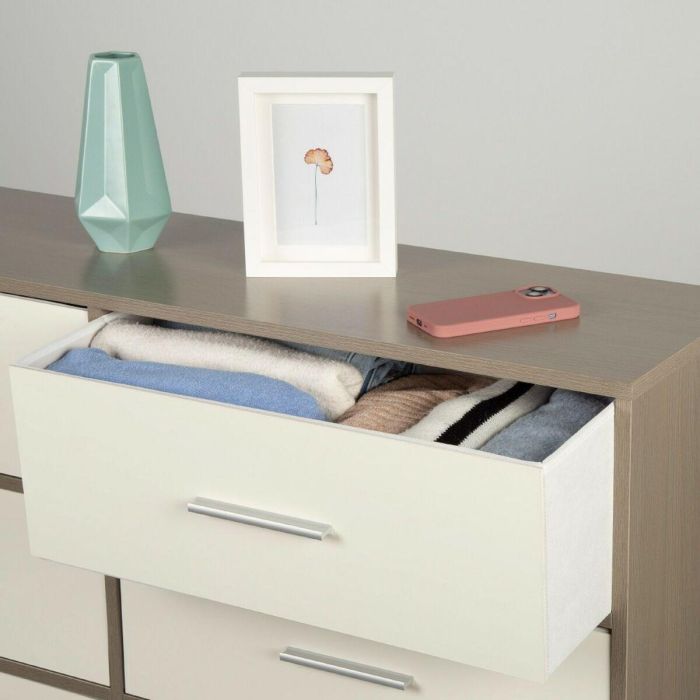 Cómoda Max Home Blanco Gris Moderno 114 x 70 x 30 cm 4 Cómoda Max Home Blanco Gris Moderno 114 x 70 x 30 cm 4