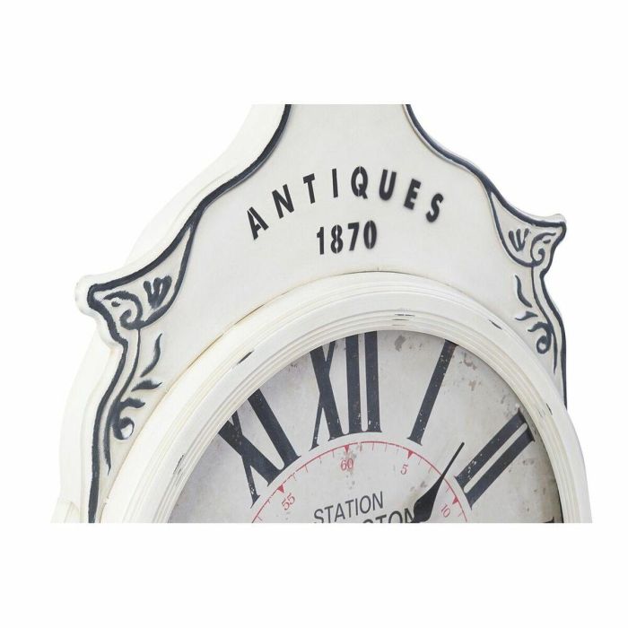 Reloj Pared Chic DKD Home Decor Blanco Negro 6 x 89 x 61 cm (2 Unidades) 1 Reloj Pared Chic DKD Home Decor Blanco Negro 6 x 89 x 61 cm (2 Unidades) 1