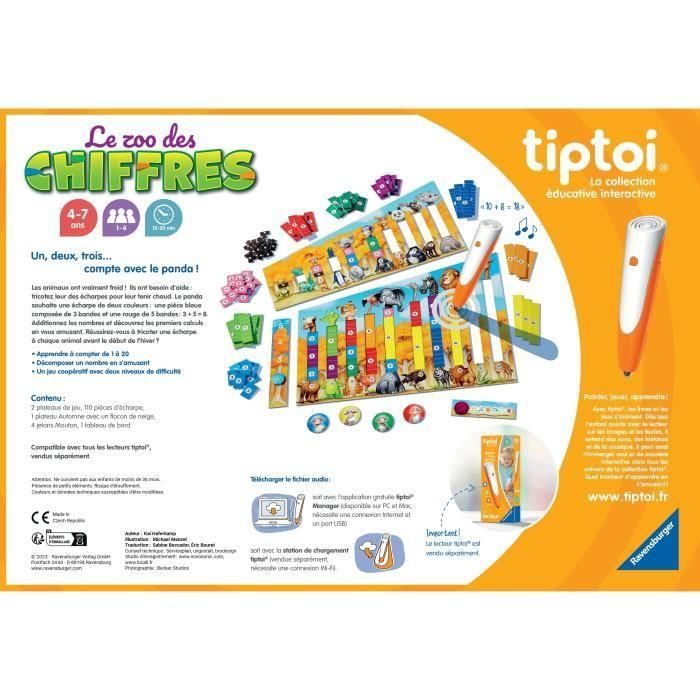 Ravensburger 00189 tiptoi Number Zoo Juego Educativo Electrónico sin Pantalla para Niños a partir de 4 Años 3