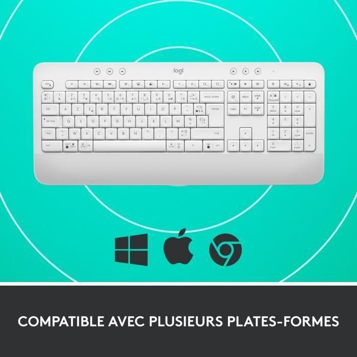 Logitech - Teclado inalámbrico - Entremonomic Ents con - SEADSETS - Signature K650 - White 5 Logitech - Teclado inalámbrico - Entremonomic Ents con - SEADSETS - Signature K650 - White 5