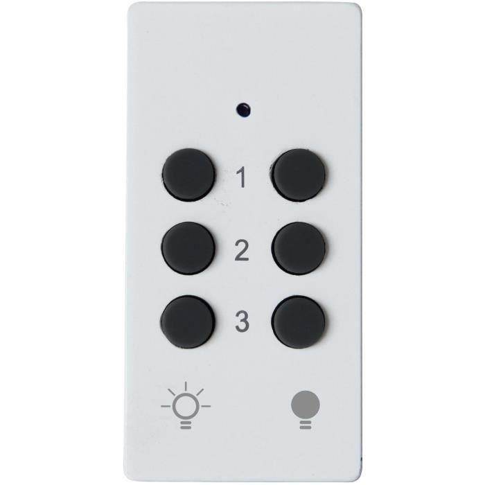 Kit 3 enchufes con mando a distancia + Mando a distancia - GAO - 230 V - Blanco Kit 3 enchufes con mando a distancia + Mando a distancia - GAO - 230 V - Blanco