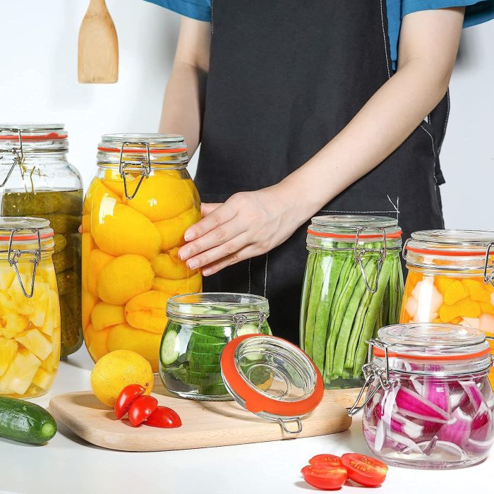 La Mediterranea Tarro Hermético de Vidrio con Cierre Clip 500 ml (12 Unidades) 3 La Mediterranea Tarro Hermético de Vidrio con Cierre Clip 500 ml (12 Unidades) 3