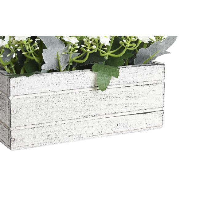 DKD Home Decor Planta Rosa Blanco 24 x 16 x 16.5 cm (4 Unidades) 2