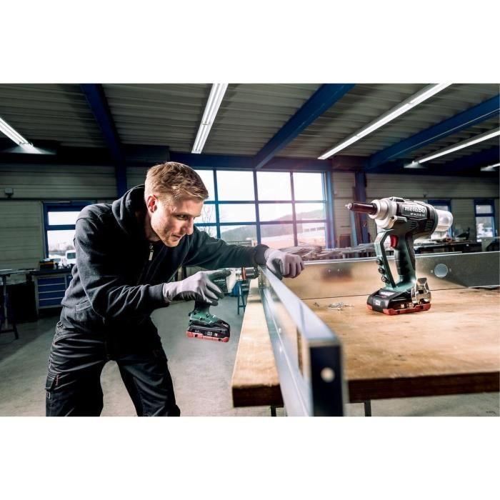 Remachadora de batería - METABO - NP 18 LTX BL 5.0 - 18 V - MetaBOX 145 L 1 Remachadora de batería - METABO - NP 18 LTX BL 5.0 - 18 V - MetaBOX 145 L 1