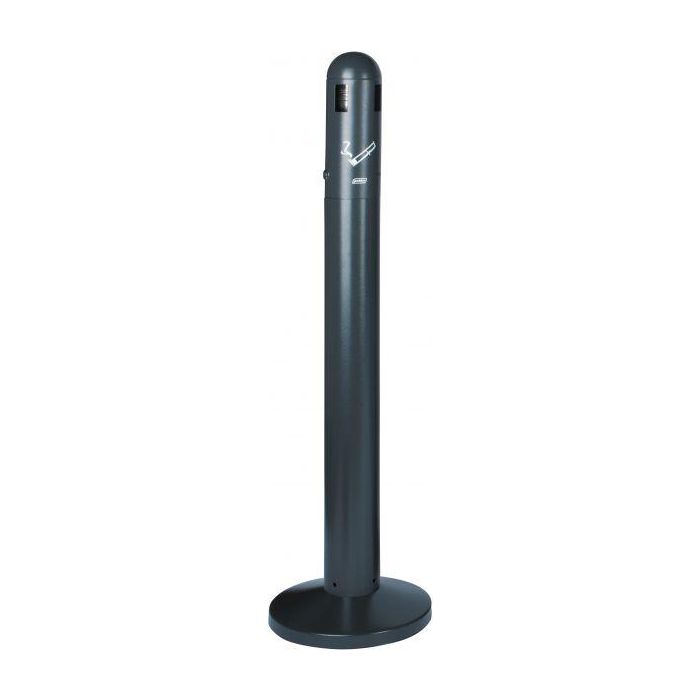 PROBBAX - AT-0292-DGRY - Cenicero de suelo para exterior. Tubular 3 L - 30 cm Ø x 108 cm de alto - Gris oscuro