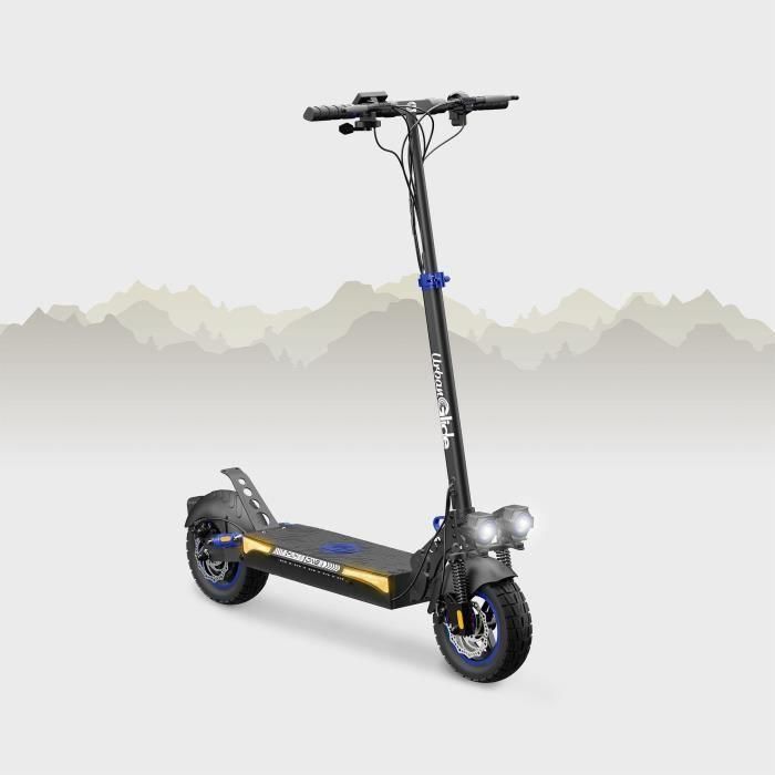 Patinete eléctrico - URBANGLIDE - ECROSS ONE - 800 W - 10 neumáticos - Máx. 25 km/h - Autonomía hasta 50 km