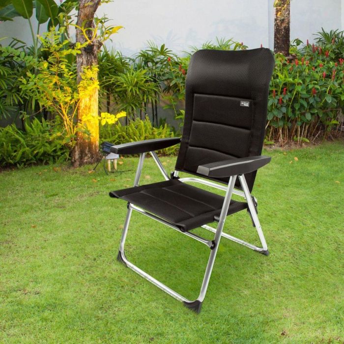Silla de Playa Aktive Deluxe Plegable Negro 49 x 105 x 59 cm (2 Unidades) 5 Silla de Playa Aktive Deluxe Plegable Negro 49 x 105 x 59 cm (2 Unidades) 5