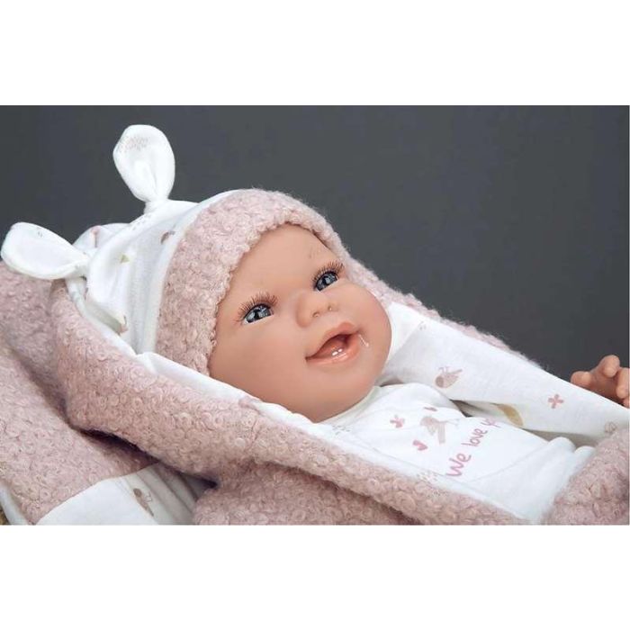 Muñecas Arias Muñeca Elegance Colin Rosa C/Cojin (Muñeco De Peso) 40 Cm