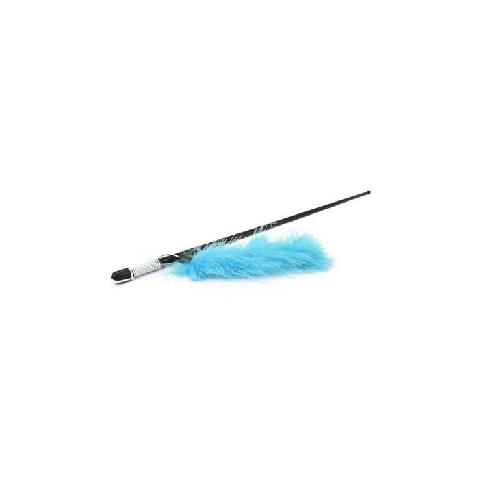 Nayeco Juguete para Gatos Vara con Pluma de Colores 48 cm - Colores Surtidos
