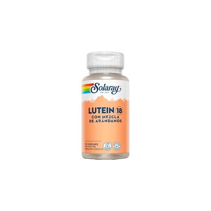 SOLARAY Advanced Lutein Eyes con Mirtillo y Zeaxantina 24mg 60 Vcap. para Visión Normal