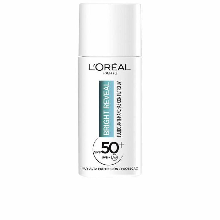 L'Oréal Paris z70034593/3 BRIGHT REVEAL Niacinamida Fluido Anti-Manchas SPF50+ Piel Uniforme y Radiante 50 ml