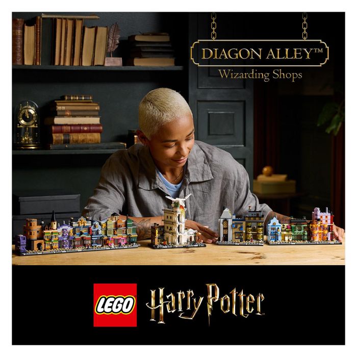 LEGO Harry Potter 76444 Tiendas Mágicas del Callejón Diagon, Juego de Construcción 2750 Piezas 25
