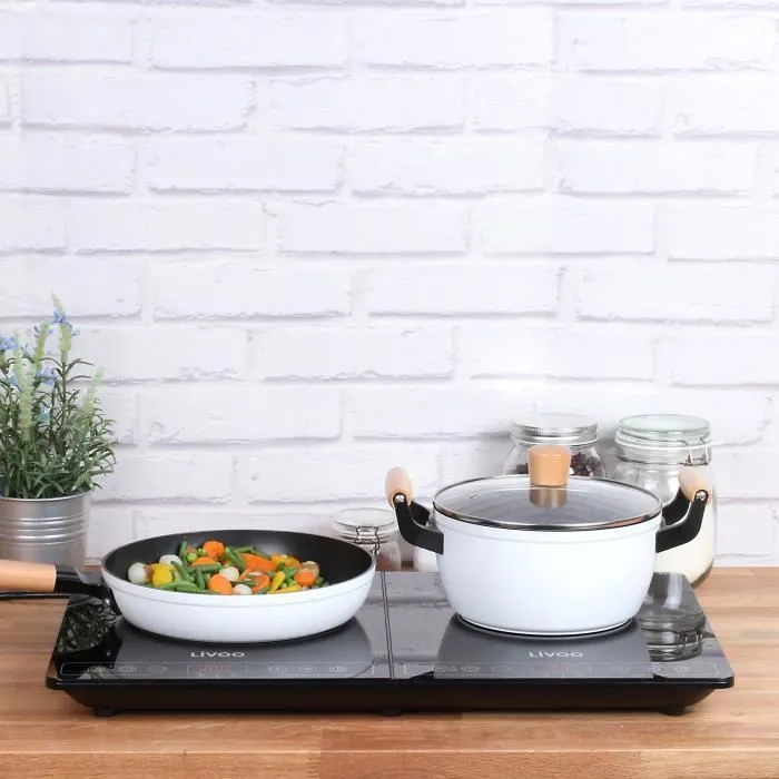 Livoo DOC235 Placa de inducción simple - 22cm - 60° a 240°C - Negro 2 Livoo DOC235 Placa de inducción simple - 22cm - 60° a 240°C - Negro 2