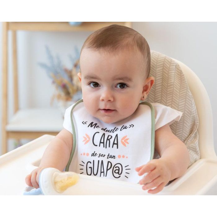 KioKids Set 7 Baberos Semanales Con Frases Divertidas Bebé Absorbentes +0 Meses 2