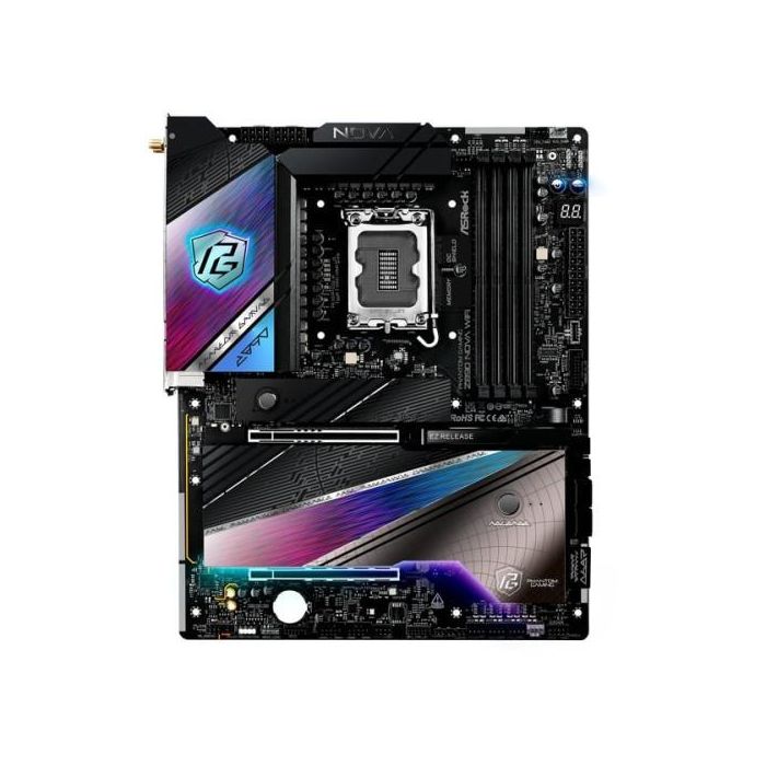 Placa ASRock Z890 Nova Wifi,Intel,1851,Z890,4Ddr5,256Gb,1Hdmi+2Thunderbolt,4Sata3+4M.2,1X5 +1X2.5 Gblan,Wifi7+Bt5.4,12Usb3.2+1Usb Type-C,Atx 3 Placa ASRock Z890 Nova Wifi,Intel,1851,Z890,4Ddr5,256Gb,1Hdmi+2Thunderbolt,4Sata3+4M.2,1X5 +1X2.5 Gblan,Wifi7+Bt5.4,12Usb3.2+1Usb Type-C,Atx 3