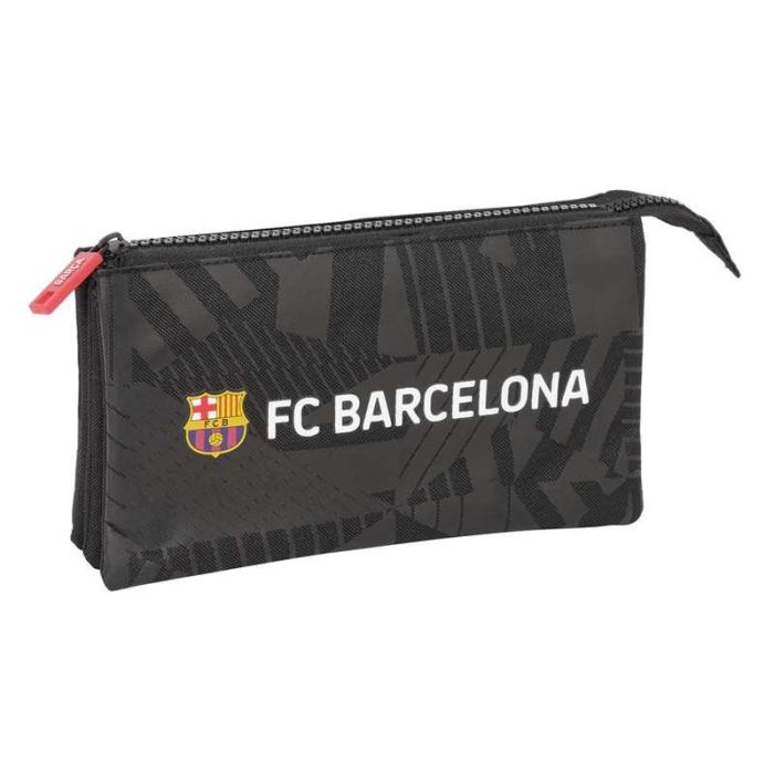 Portatodo triple f.c.barcelona "black" 22x12x3 cm