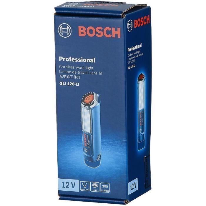 Bosch Professional GLI 12V-300 Lámpara de trabajo inalámbrica 12V para iluminación profesional, solo herramienta sin batería, en caja 2 Bosch Professional GLI 12V-300 Lámpara de trabajo inalámbrica 12V para iluminación profesional, solo herramienta sin batería, en caja 2