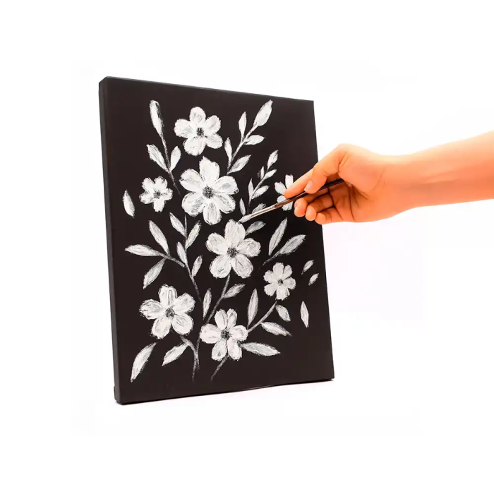 Liderpapel Bastidor Negro Lienzo Algodón 100% 320g/m2 Grapado Trasero Certificado FSC 22x33 cm 4