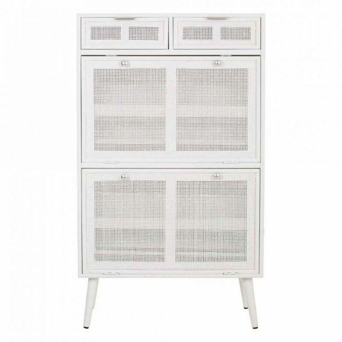 Armario zapatero Alexandra House Living Blanco 32 x 120 x 70 cm Rejilla 8