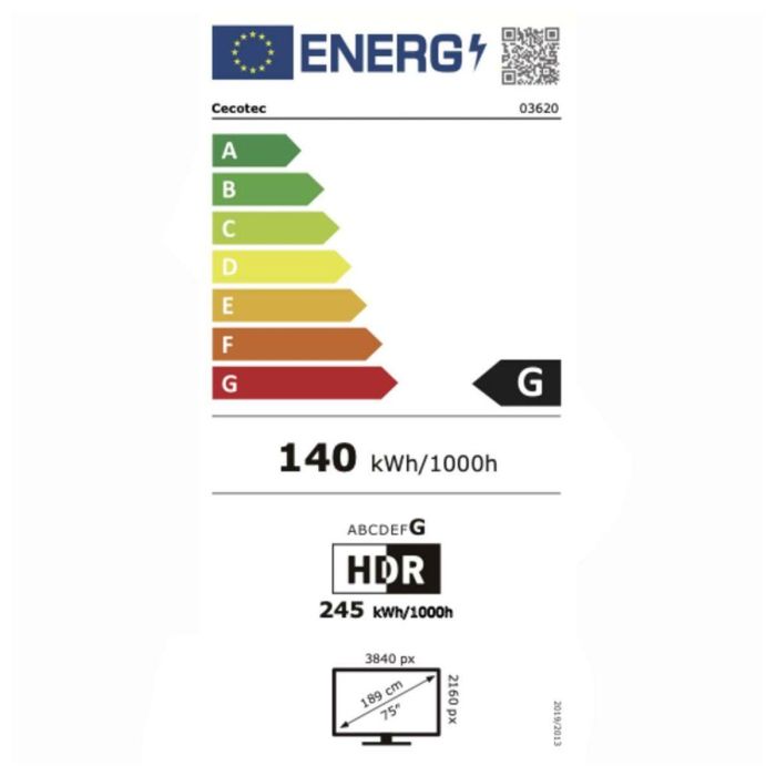 Smart TV Cecotec vqu30075+s 4K Ultra HD 75" QLED 2