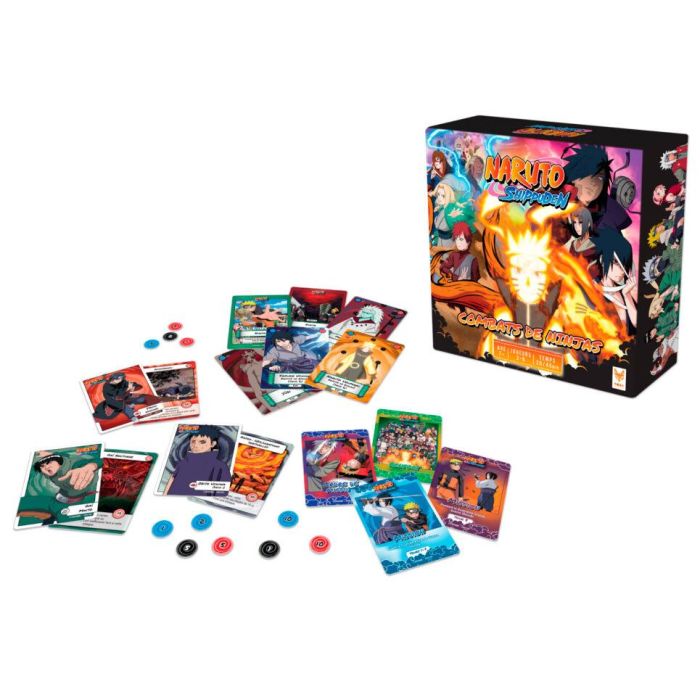 TOPI GAMES Juego de Mesa Combate de Ninjas Naruto Shippuden Español 2-6 Jugadores +7 Años