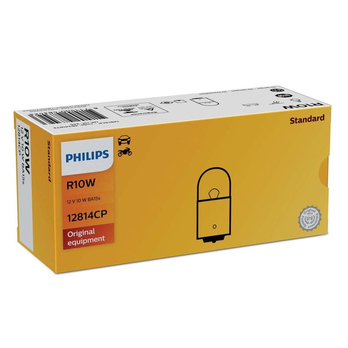 Philips R10 W 12 V10 Ba15S Cp | 10 Unidades MTECPH 12814CP Philips R10 W 12 V10 Ba15S Cp | 10 Unidades MTECPH 12814CP