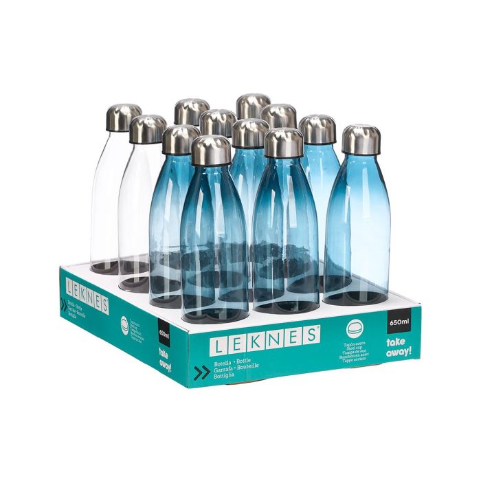 Botella Tapon Acero 650Ml Surtidos Leknes 7x25x7cm (Set de 24) 2 Botella Tapon Acero 650Ml Surtidos Leknes 7x25x7cm (Set de 24) 2
