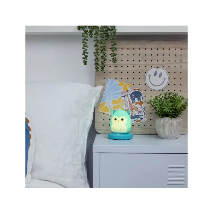Wondee Lámpara Winston Squishmallow de Silicona, Luz Nocturna con 3 Niveles de Brillo, 11 cm 2