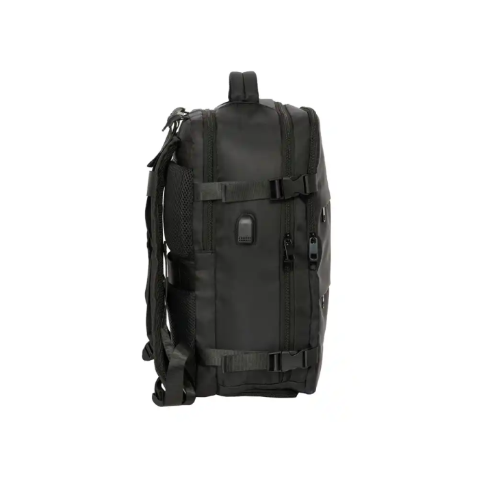 Safta Mochila de Viaje Cabina para Portátil 15,6" Real Madrid Negro con Conector USB y Zapatillero 3 Safta Mochila de Viaje Cabina para Portátil 15,6" Real Madrid Negro con Conector USB y Zapatillero 3