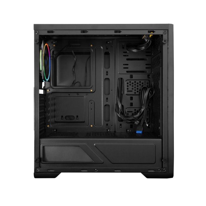Deep gaming Caja Ordenador Gaming DGC200 RGB ATX USB 3.0 sin Fuente, Compatible con Gráficas de hasta 360mm y Refrigeración Líquida