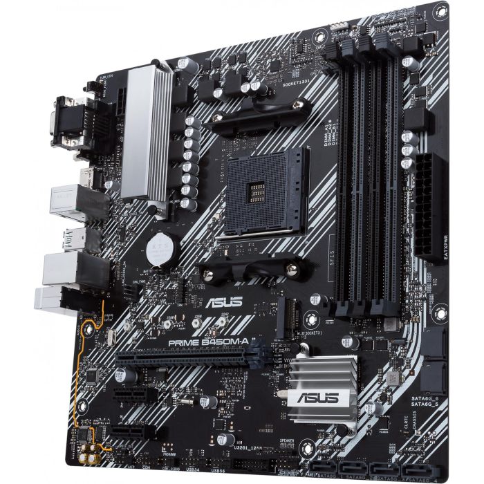 ASUS PRIME B450M-A II Placa Base micro ATX AMD AM4 Ryzen, DDR4 hasta 128GB, HDMI, DVI-D, VGA 6