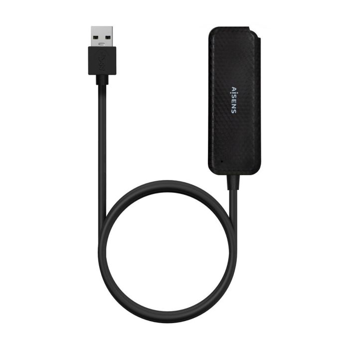 AISENS - HUB USB 3.0, TIPO A/M-4XTIPO A/H, NEGRO, 60CM 1 AISENS - HUB USB 3.0, TIPO A/M-4XTIPO A/H, NEGRO, 60CM 1