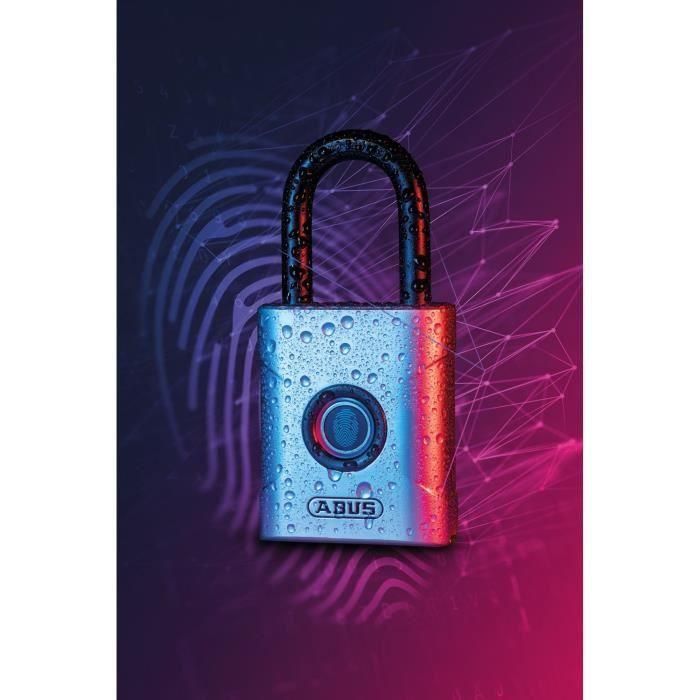 Abus Candado de huella Touch 45mm IP68, apertura por huella dactilar, 57/45 2