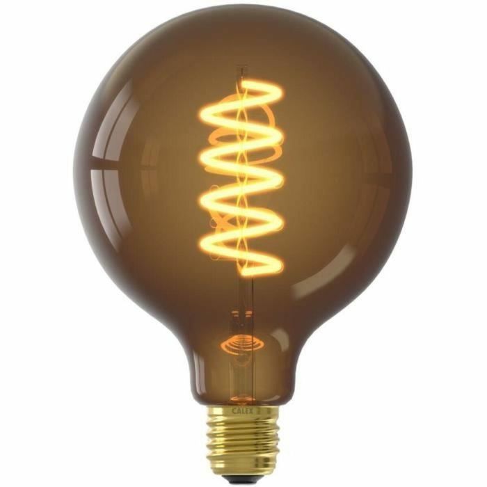 Bombilla LED E27 - CALEX - G125 GLOBE - Filamento recto - 4 W - 120 lm - 1800 K - Regulable - Natural