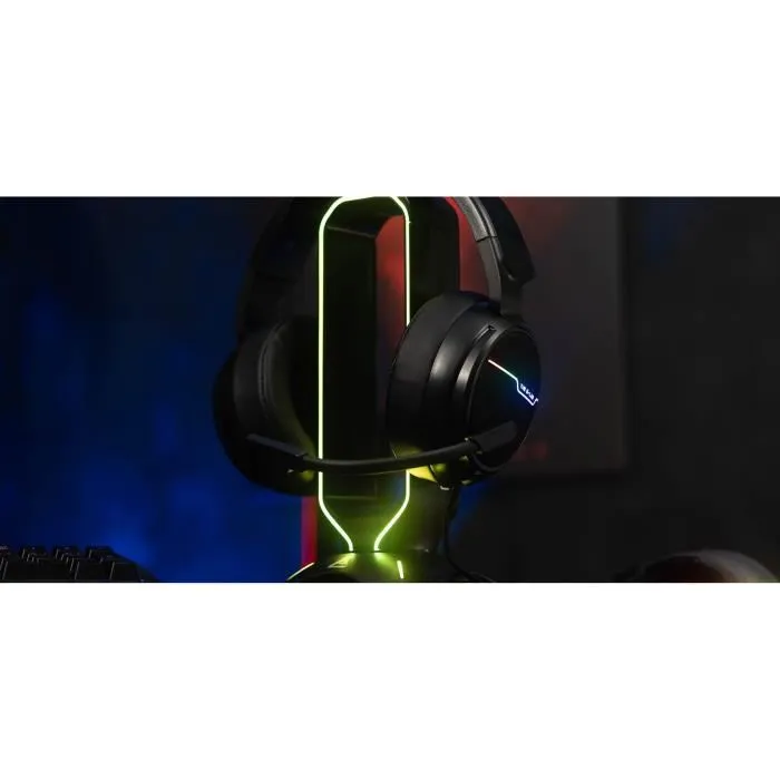 The G-Lab Soporte Universal para Auriculares RGB Gaming con 2 Puertos USB y Hub 2 The G-Lab Soporte Universal para Auriculares RGB Gaming con 2 Puertos USB y Hub 2