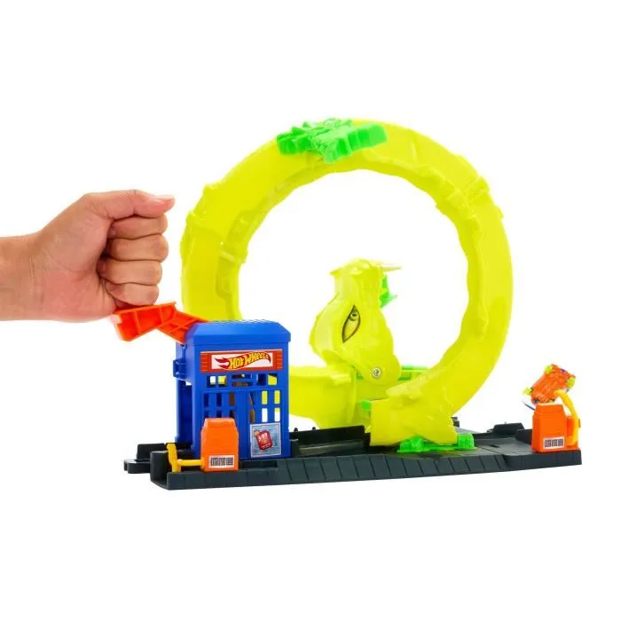 Hot Wheels Ataque Espiral Serpiente JBM63 Mattel Juego Infantil de Coches y Pistas con Loop y Serpiente 2