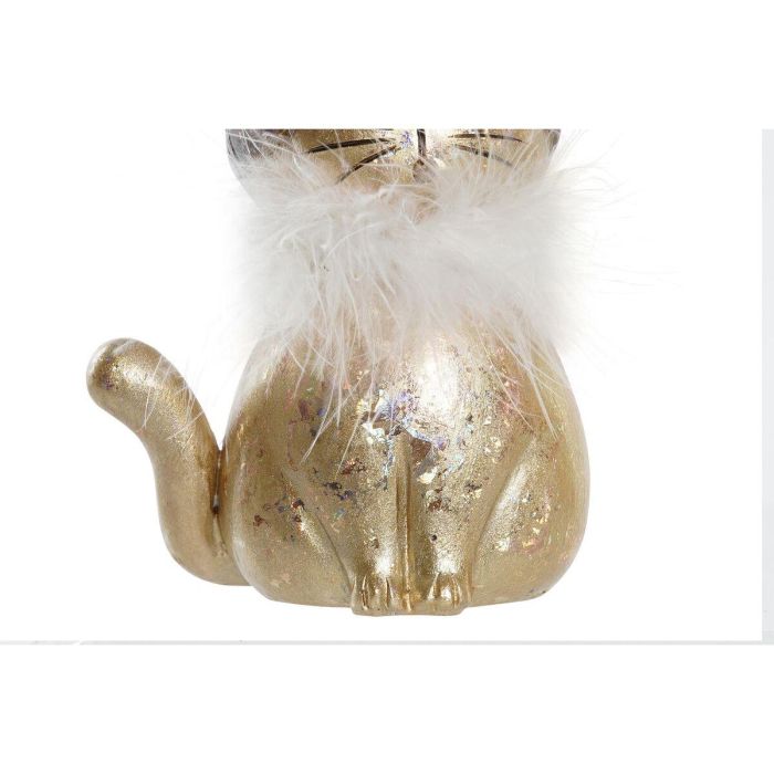 Figura Navidad Moderna DKD Home Decor Dorado Blanco 6 x 15 x 9 cm (2 Unidades) 2 Figura Navidad Moderna DKD Home Decor Dorado Blanco 6 x 15 x 9 cm (2 Unidades) 2