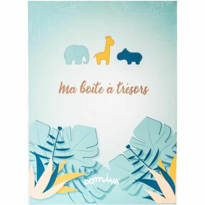 Domiva Caja del Tesoro + Libro de Nacimiento Zanimo para Guardar Recuerdos de Bebé 1